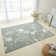 Meadowsweet Floral Machine Woven Green Rug