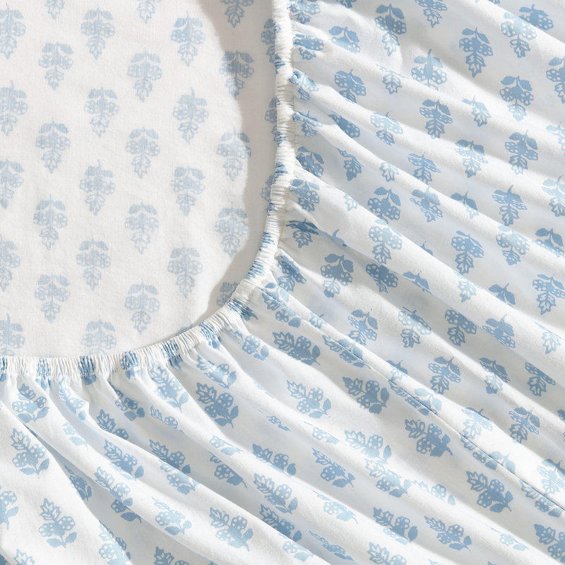 Ensemble de draps en percale de coton Percale Novelty Laura Ashley, Ensemble de draps pour lit double + 2 taies d'orei