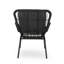 Fauteuil gris avec support en fer robuste et rembourrage de siège imperméable