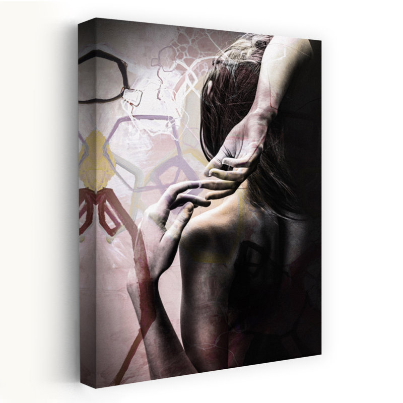 Studio 3 couleurs, art urbain contemporain abstrait, H 60 po x l 40 po