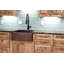 25" Hammered Copper Apron Front Single Basin Kitchen Sink