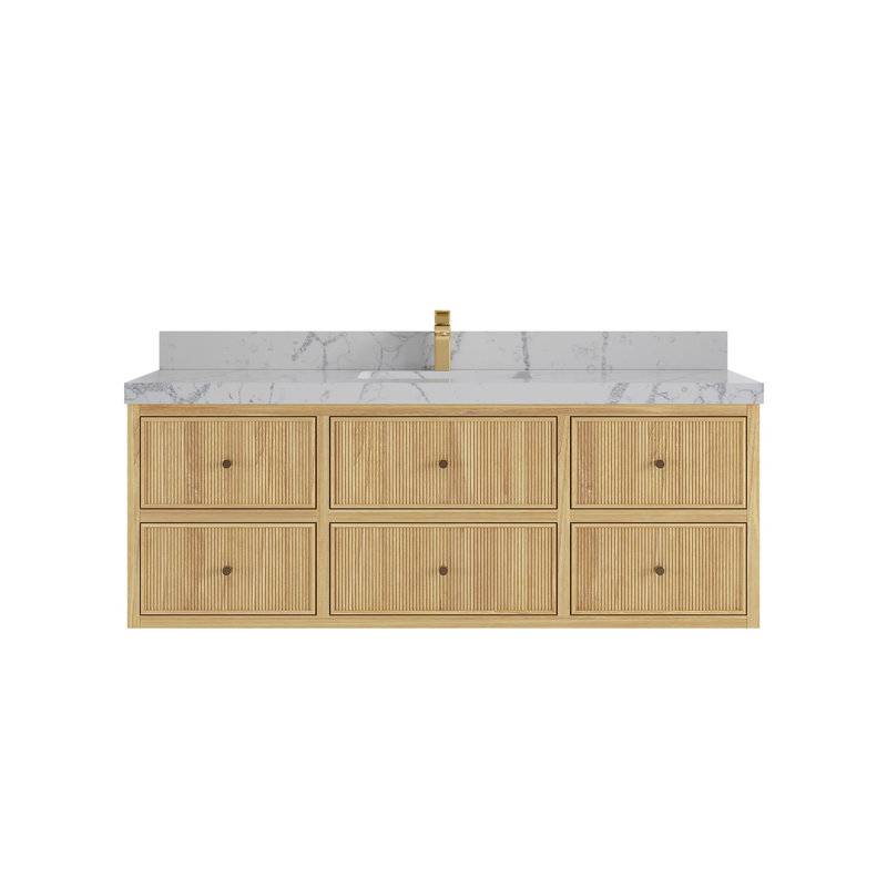 Ensemble de meuble-lavabo simple 60 po Sonoma, Venatino