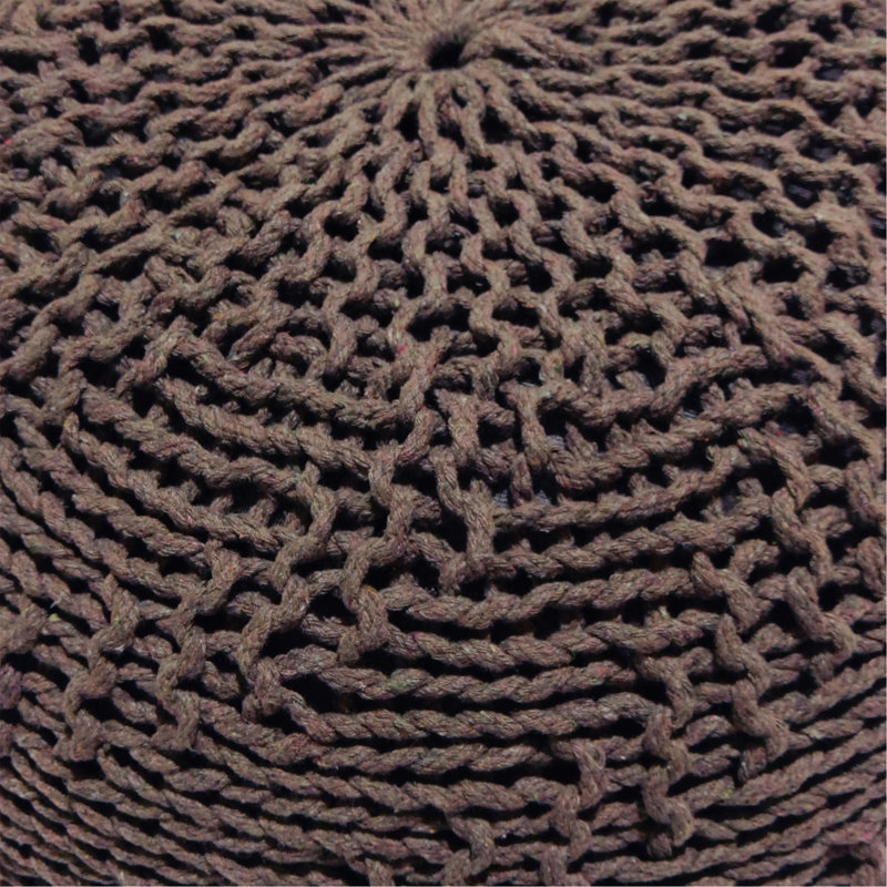 Pouf rond, Marron clair