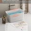 49'' Acrylic Freestanding Soaking Tub, Square Japanese Bath, Glossy White, Spacious Interior Bathing Option