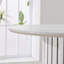 Élégante table de salle à manger blanche, artisanale, grattable, 50,39 lb, pratique et facile à monter, en contreplaqué pour les familles, finition lisse, facile à nettoyer, dimensions de 33,35 po, structure