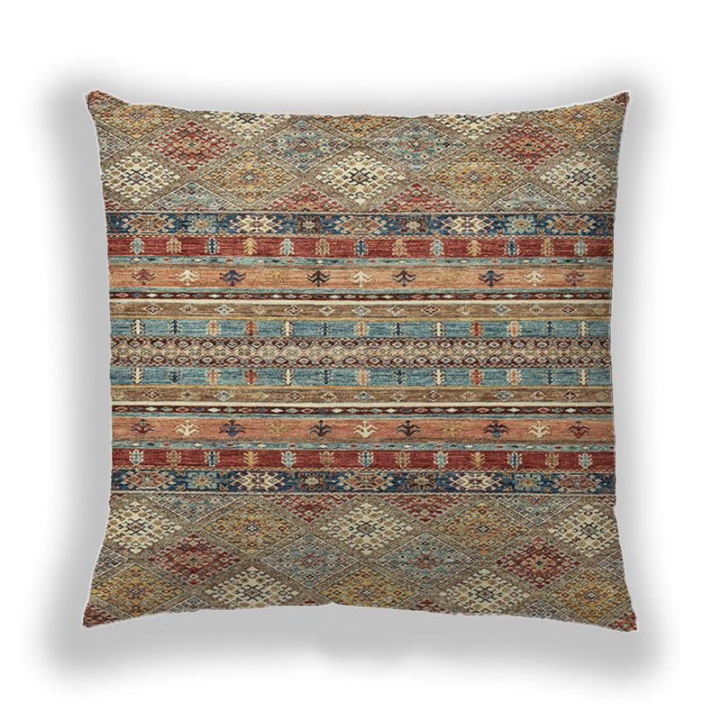 Coussin décoratif abstrait 2392, Microsuède