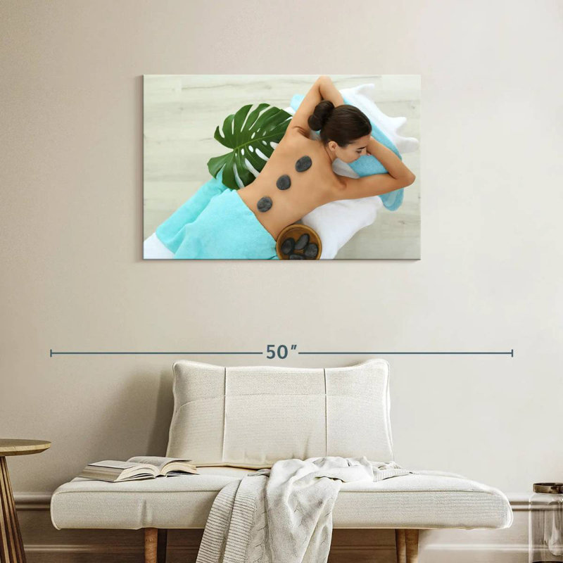 Kerrick Spa Basalt Stone Massage, 24" H x 36" W