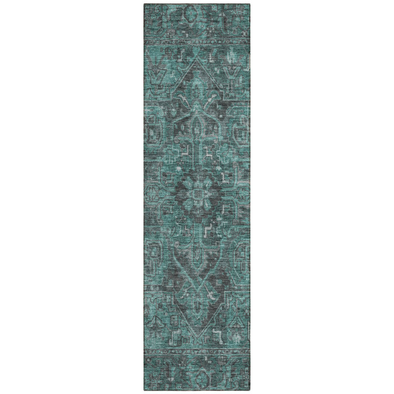 Fouke Washable Oriental Indoor / Outdoor Rug, Runner 2'3" x 7'6"