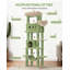 Cat Tree for Indoor Cats, Large Tall Cat Tower, Multi-Level Cats House with Condo, 8 Scratching Posts, Hammock, 4 Pom Poms-993929107-993929119