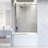 Elan Hart 56-60" W x 66" H Sliding Frameless Tub Door with 3/8" Clear Glass-69565585
