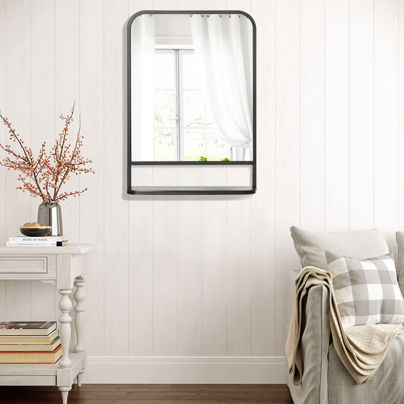 Metal Flat Wall Mirror