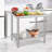 Stainless Steel Table, With Adjustable Under Shelf-394544871