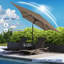 3M Large Square Paraso with UV, Garden Sun Shade Canopy Patio Outdoor Umbrella-348215667