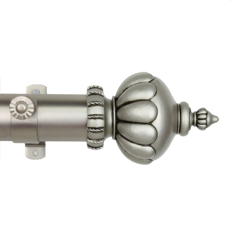 Tringle à rideaux simple Imperial, Nickel satiné, 28" - 48"