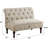 Upholstered Tufted Fine Polyester Chair Loveseat Sofa Bench with Armless Design Easy Assembly for Living Room Bedroom-259776365