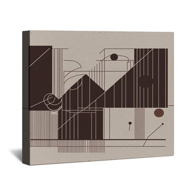 Geometric Line Art Canvas Gallery Wrap in Many Sizes