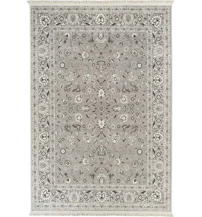 Charlton Home Herleston Brette Rectangle Nylon Non-Slip Bath Rug Size: Runner 1' 10 x 5', Color: Platinum Gray