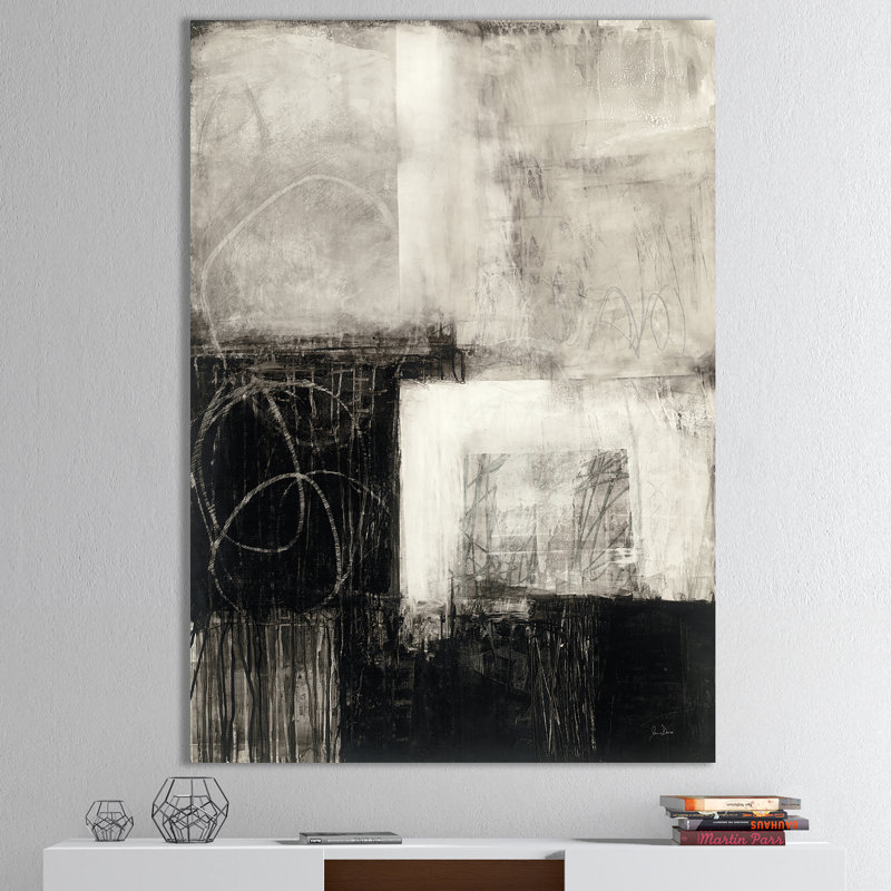 «A Geometric Day II», reproduction d'art sur toile tendue, H 20 po x l 12 po x P 1po