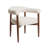 Upholstered Dining Chair Barrel Armchair With Wood Frame Side Chair-118606641