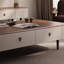 Table à thé en bois massif au design minimaliste-105271533