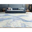 Tapis ivoire et bleu noué à la main de haute qualité-103465968