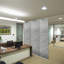 Store vertical semi-diaphane gris