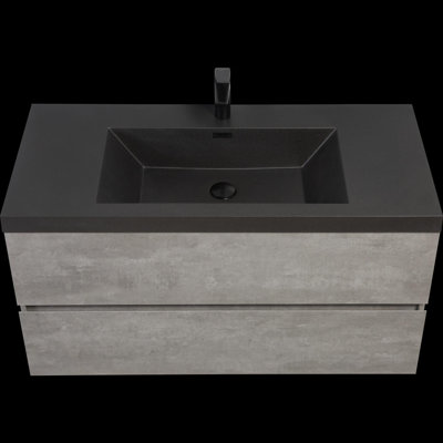 Meuble-lavabo mural moderne pour salle de bain