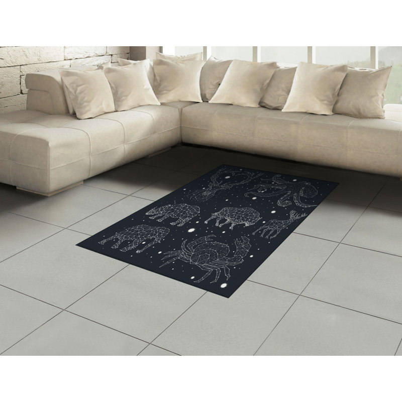 Scituate Animal Print Area Rug, Rectangle 120 x 180cm
