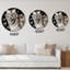 Portrait d'un tigre blanc III - Horloge murale traditionnelle-2002465984