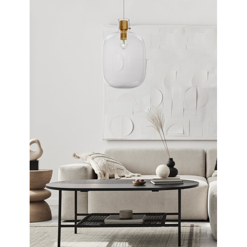 1 - Light Brass Gold Pendant