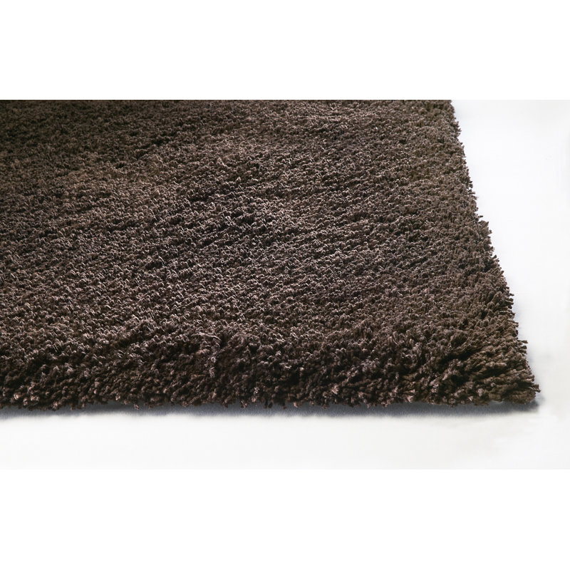 Tapis espresso en polyester Tayla, Rectangle 8 pi x 11 pi