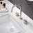 Circular X Widespread Bathroom Faucet 3 Hole, 2-handle Bathroom Sink Faucet with Drain Assembly-92578034