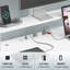 L-Shaped Computer Desk with Power Outlet-904445198
