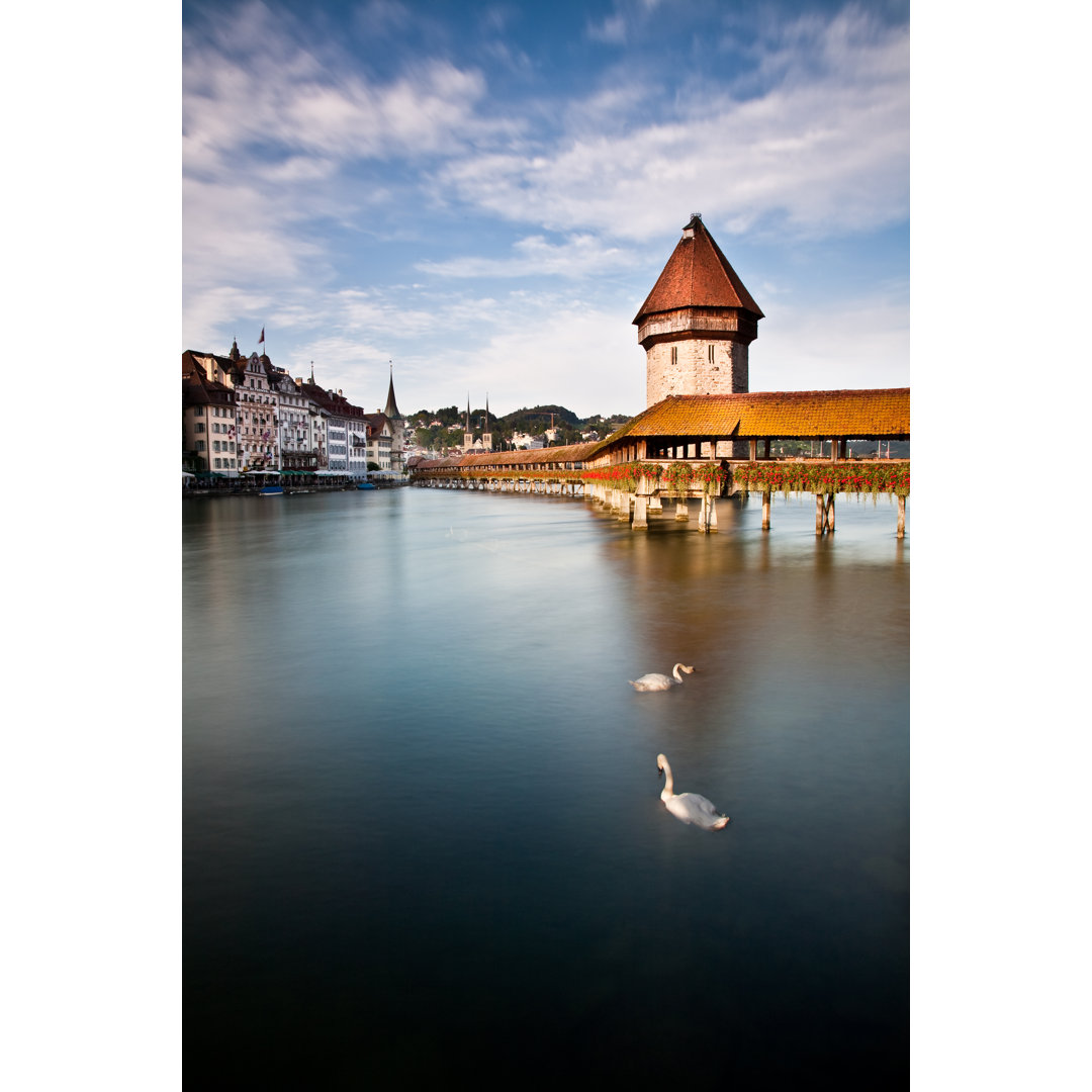 KapellbrÃ¼cke von Stee65 - Wrapped Canvas Photograph