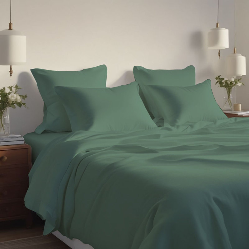 Ensemble de draps rafraîchissant et respirant Hotel Luxurious, Ensemble de draps pour très grand lit + 4 taies d