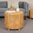 Round Bamboo and Rattan Accent Storage Table-626557102