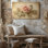 Reproduction d'art rétro sur toile botanique floral rose rétro pour le salon, la chambre à coucher, le bureau, le couloir, le vestibule, le mur de la galerie et la décoration intérieure moderne
