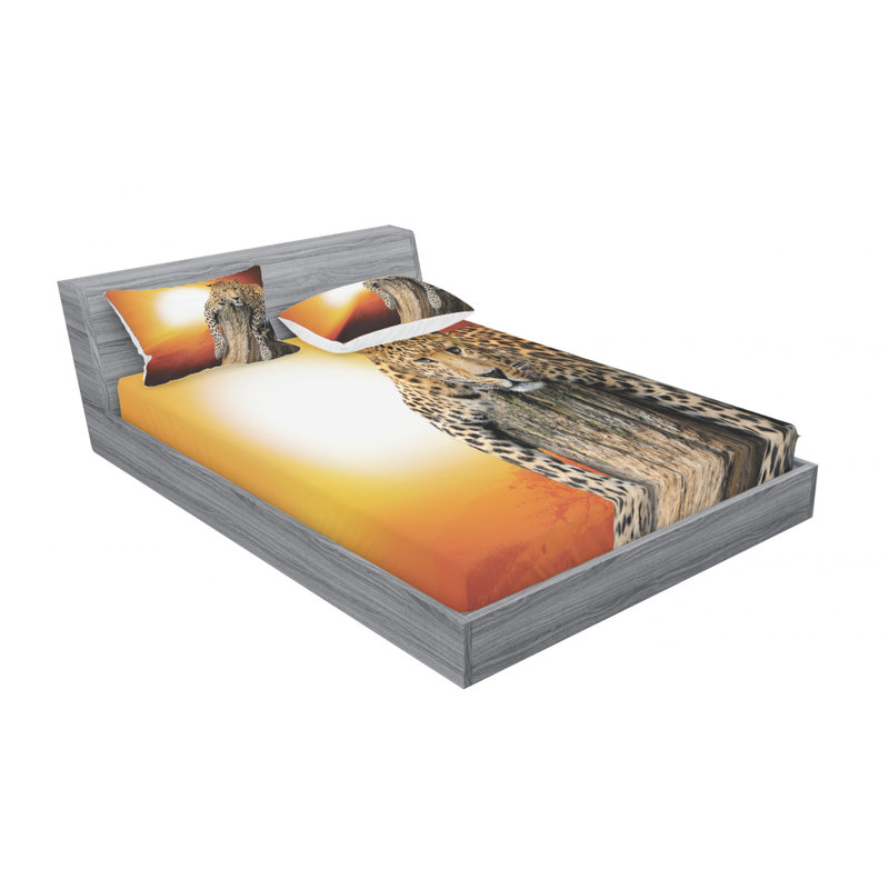 Microfiber Sheet Set, Queen Sheet Set with Fitted Sheet