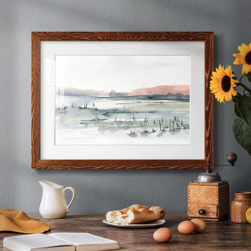 Marsh Cattails II - impression d'un seul cadre photo, Érable, H 22 po x l 32 po x P 1,5 po