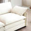 Velours côtelé surdimensionné beige avec repose-pieds: sièges confortables pour la détente: design moderne, maison élégante
