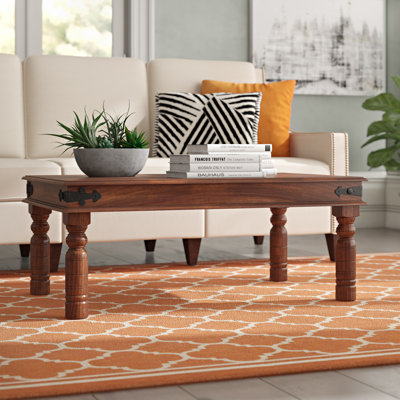 Vinton Solid Wood Four Leg Coffee Table