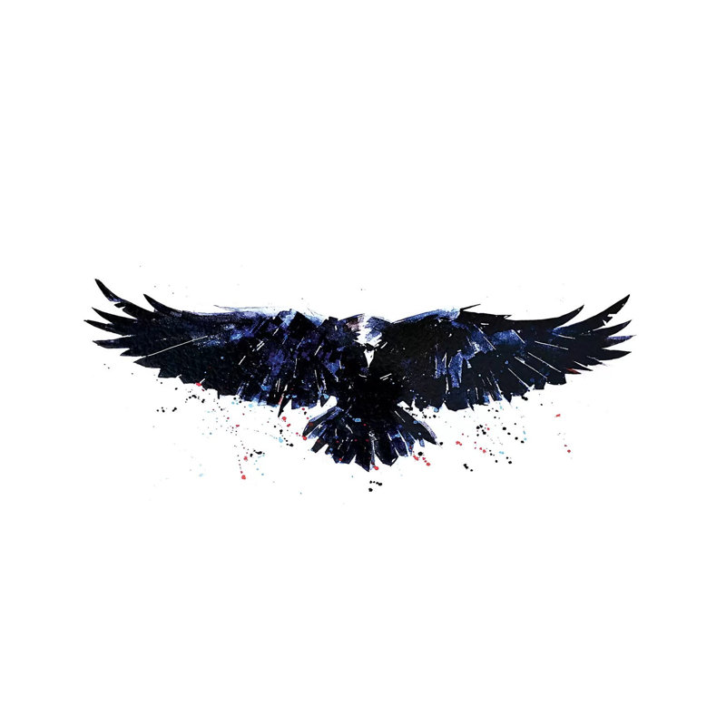 Raven - Painting on Canvas, Wrapped Canvas, 66.04 cm H x 45.72 cm W x 1.91 cm D