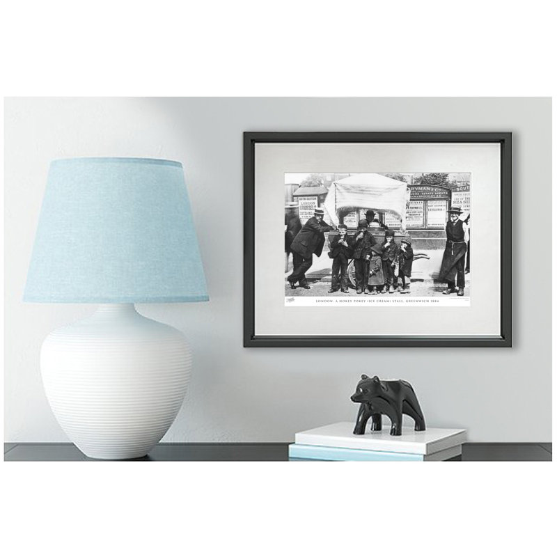 London, A Hokey Pokey (Ice Cream) Stall, Greenwich 1884 by Francis Frith - Single Picture Frame Print