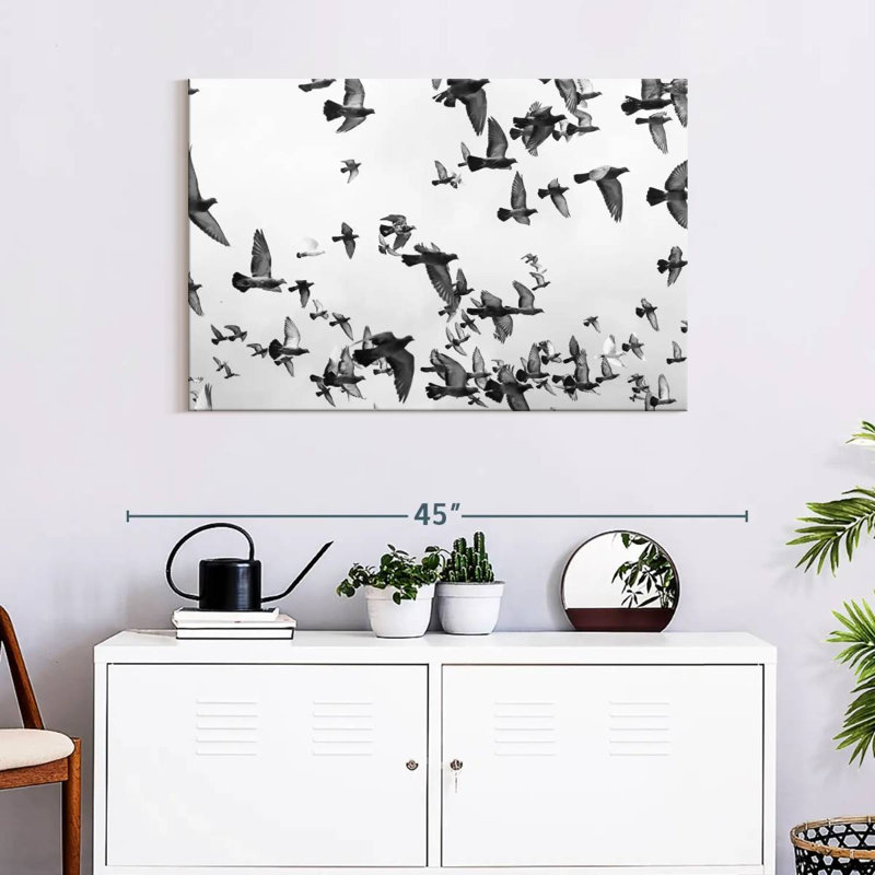 Brampt Pigeon Flock, 24" H x 36" W