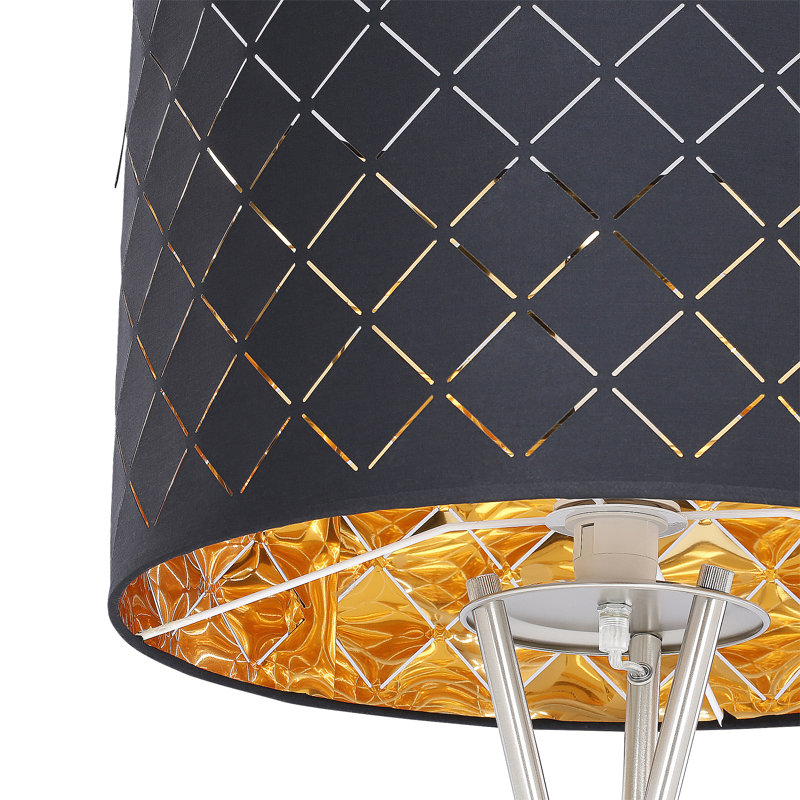 Sean 160cm Tripod Floor Lamp, Black/Gold