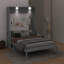 Grand lit escamotable avec bureau, lumières DEL et station de charge USB-1470199548