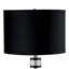 Lampe de table noire 24" avec sortie Marty
