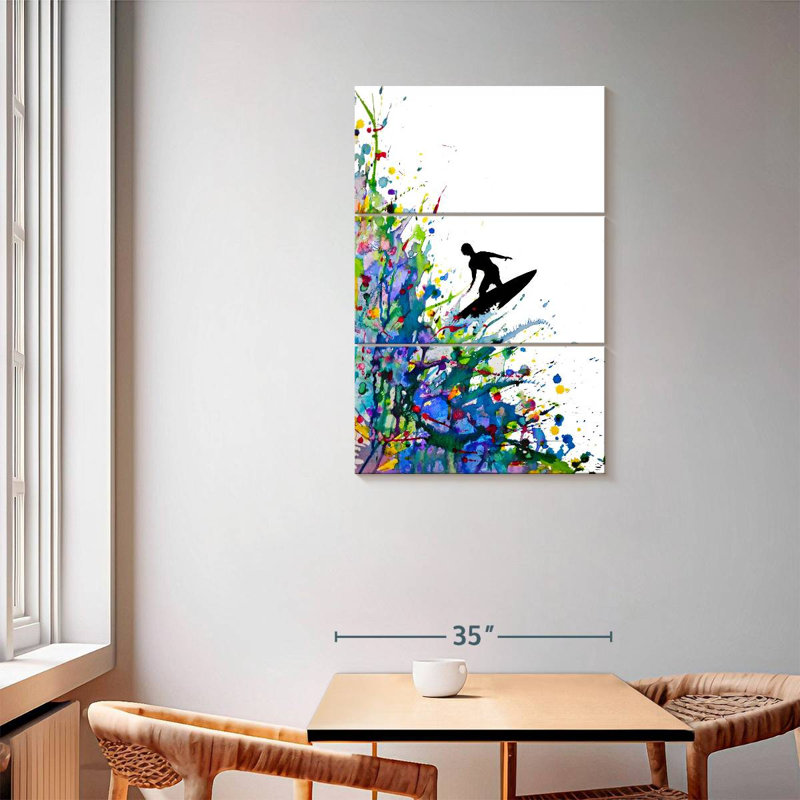 Senne A Pollock's Point Break, 57" H x 36" W