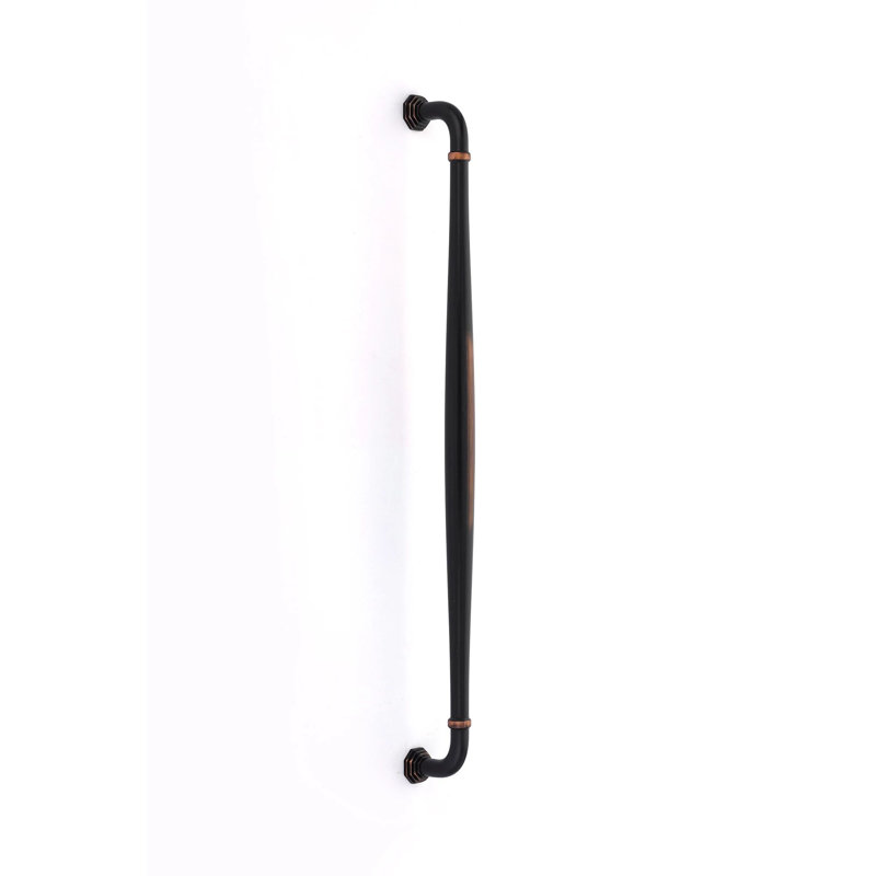 Poignée porte de douche en verre Emtek Blythe (GBTB), Bronze frotté à l'huile, 18"