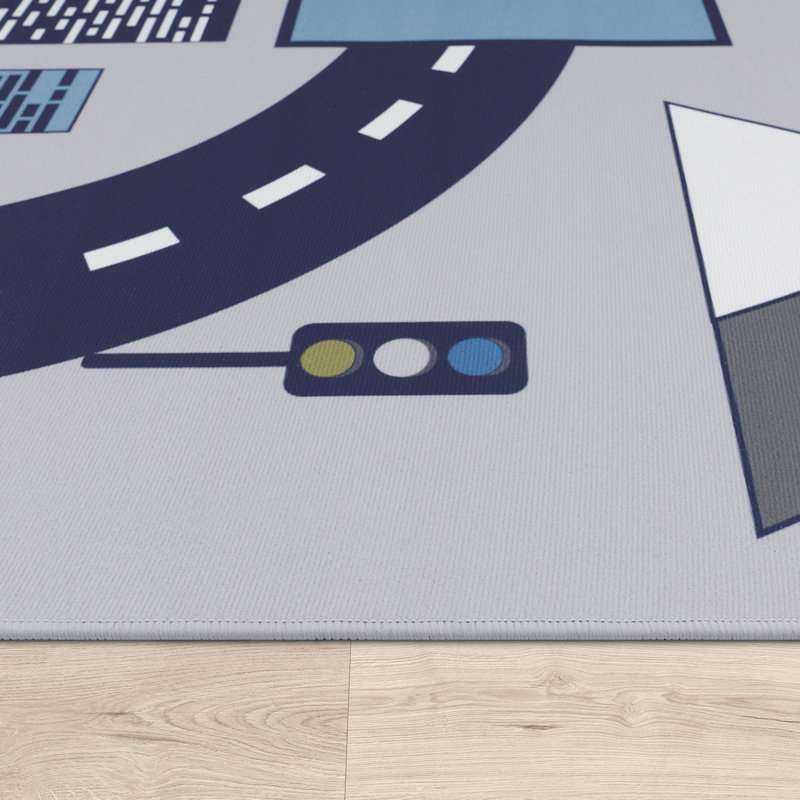 Lindemann Flatweave Grey Rug, Square 200cm